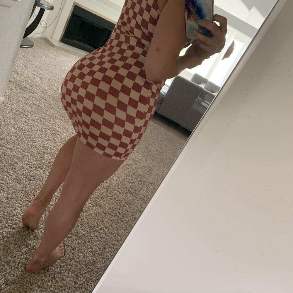 ‼️SOLD‼️FashionNova checkered dress